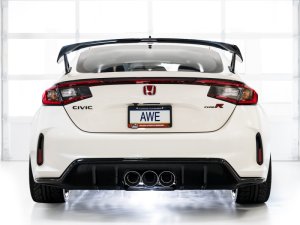 Honda Civic Type R Performance Exhaust - AWE Tuning - Cat Back, Touring Edition - Chrome Silver - 2023+